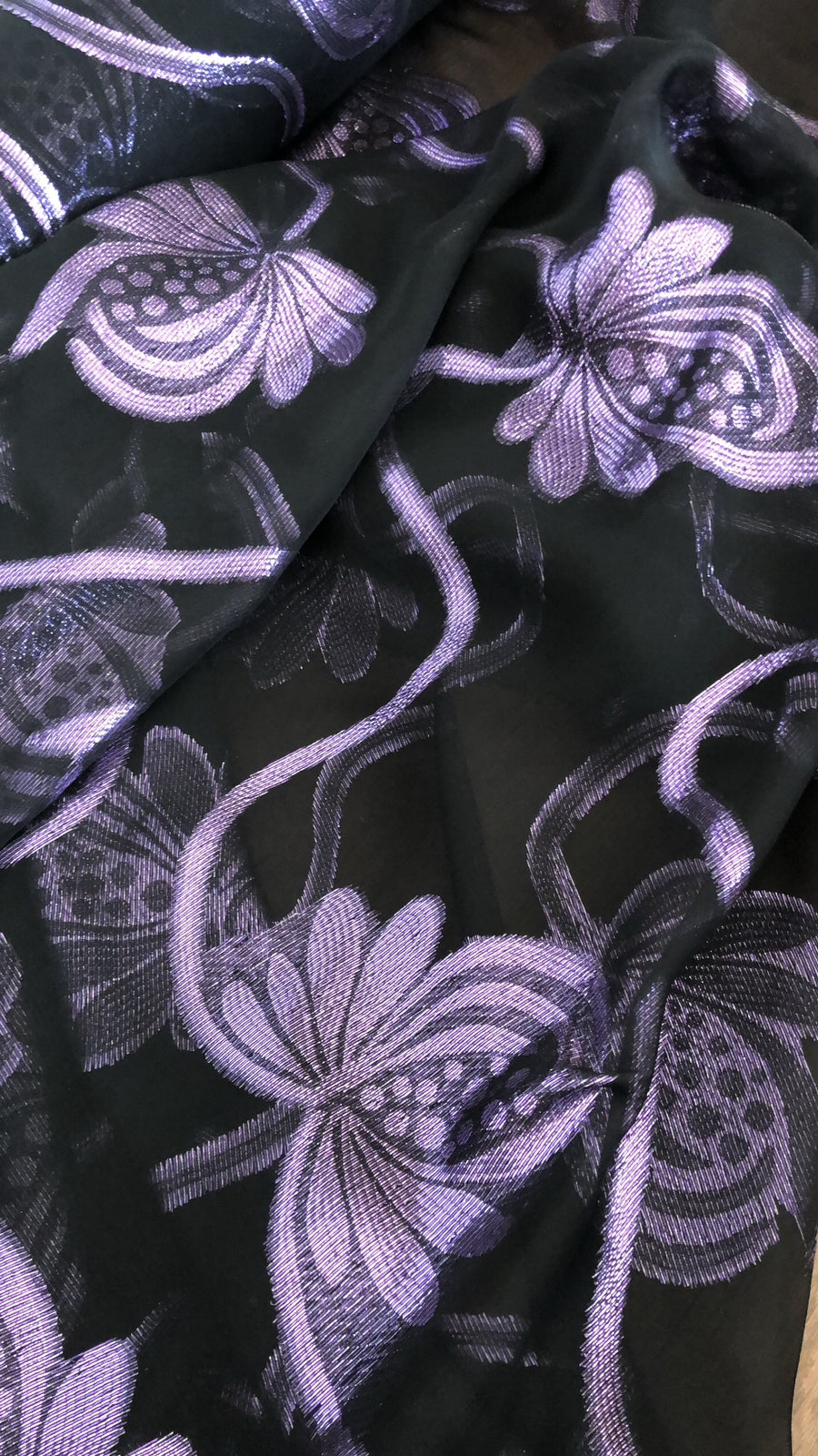 Silk Chiffon with Lurex