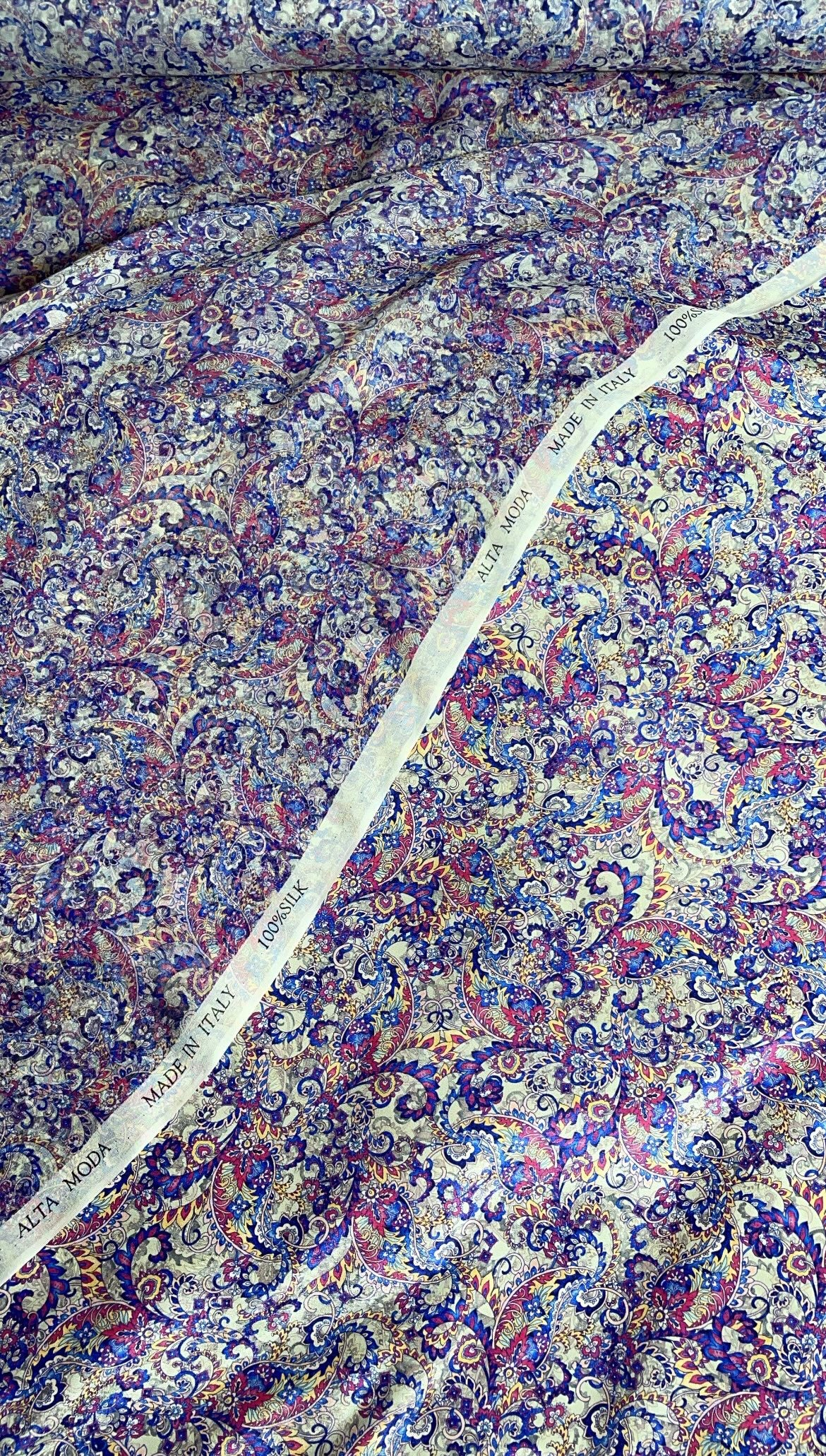 Italian silk with chiffon 🇮🇹