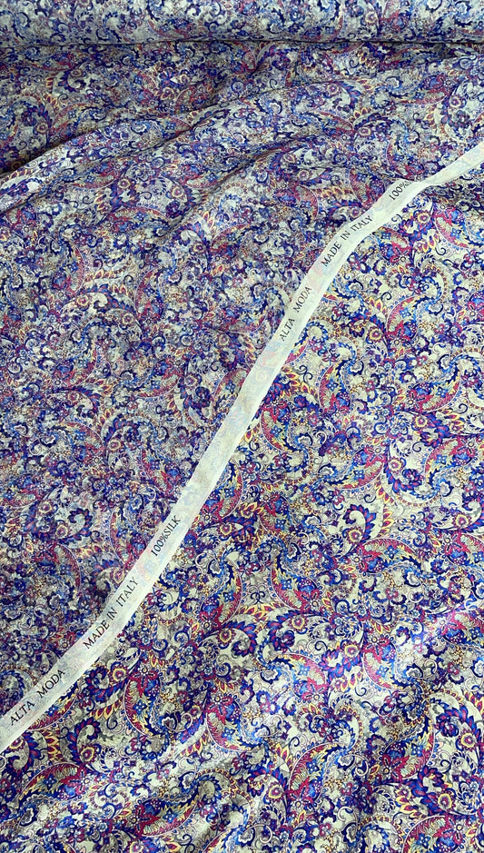 Italian silk with chiffon 🇮🇹