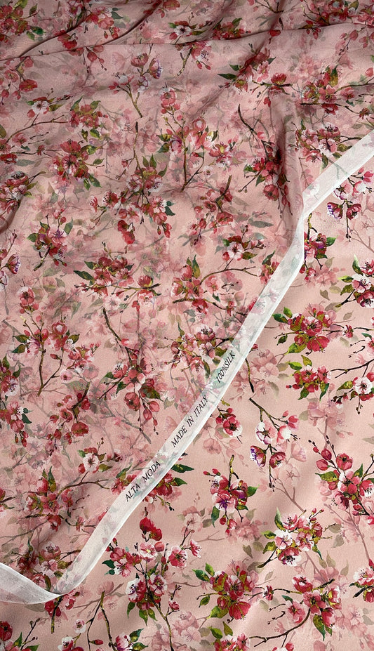 Italian Silk with Chiffon