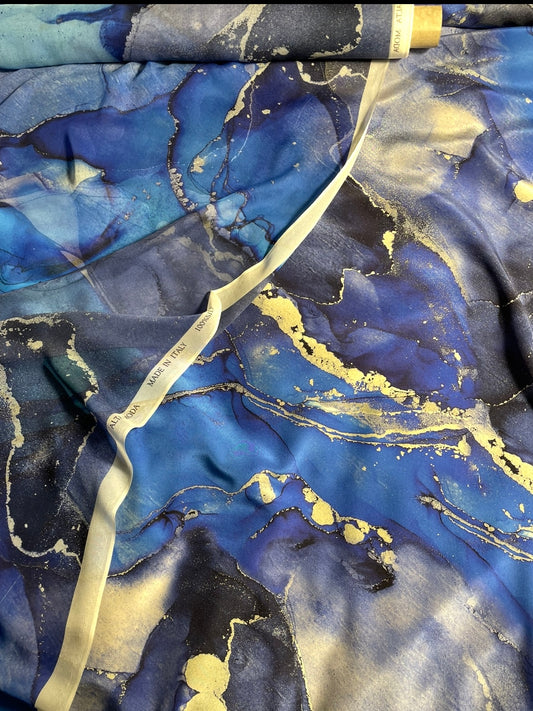 Italian Silk with Chiffon