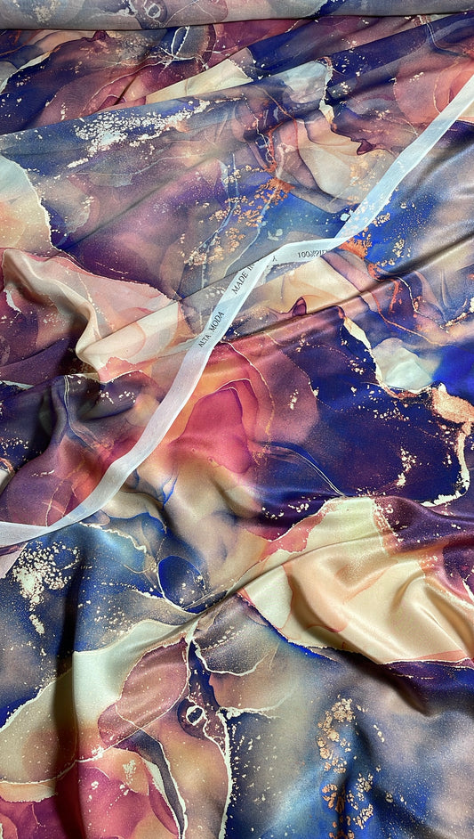 Italian Silk with Chiffon