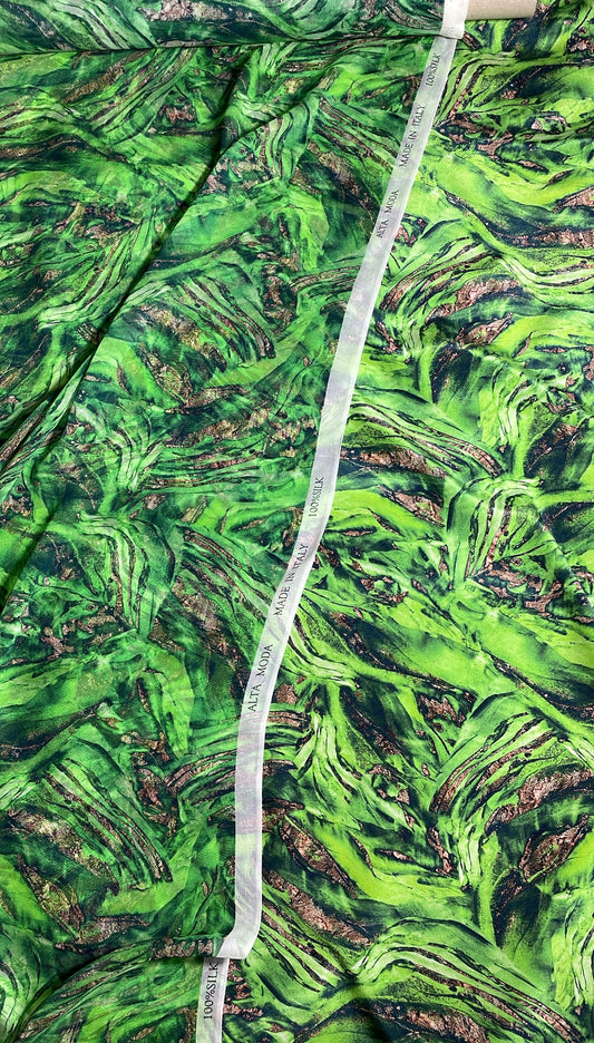 Italian silk with Chiffon